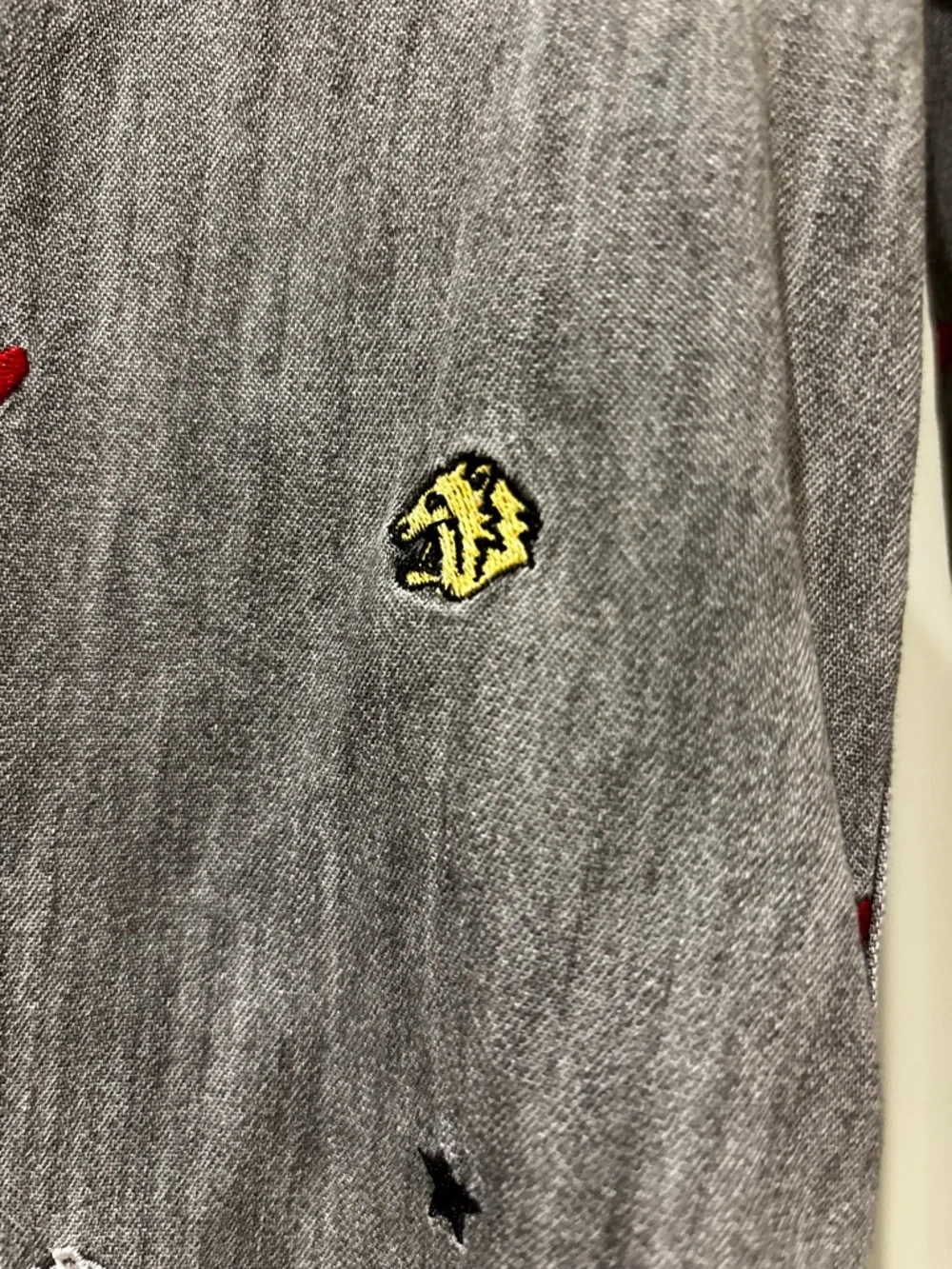 Scotch & Soda Grey Embroidered Shirt, size S - Picture 4 of 15